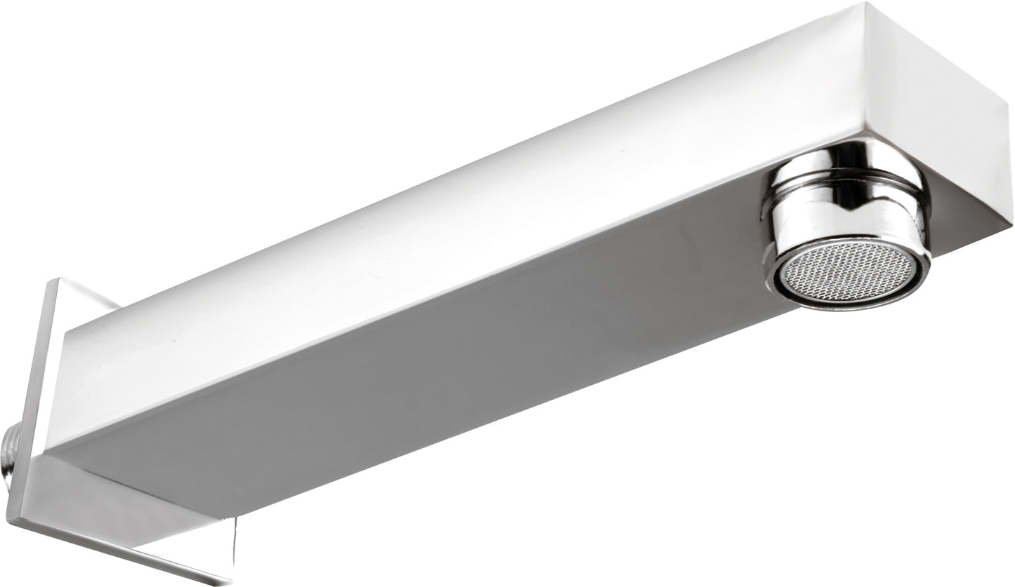 Bathtub spout, square - 176 mm