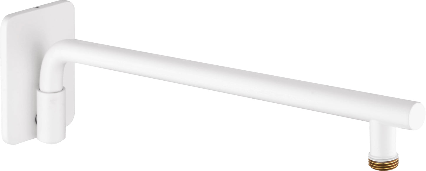 Shower spout, wall-mounted, moveable - 400 mm