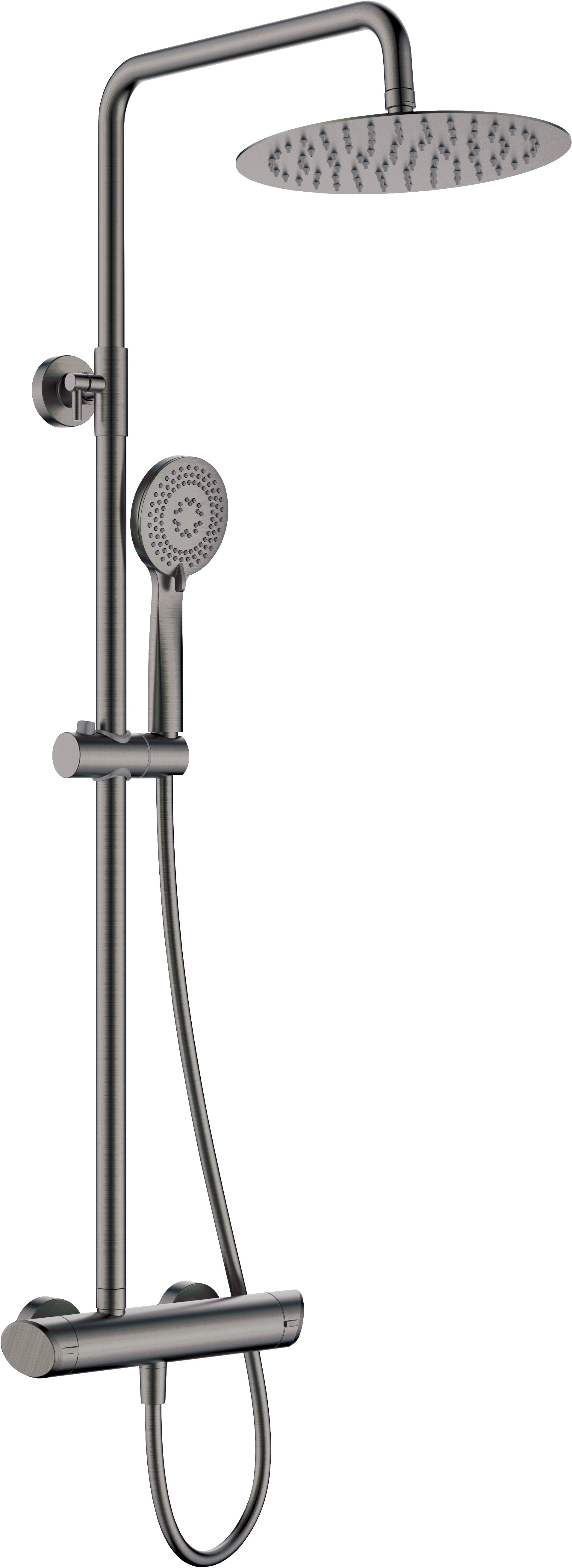 Shower column, with shower mixer
