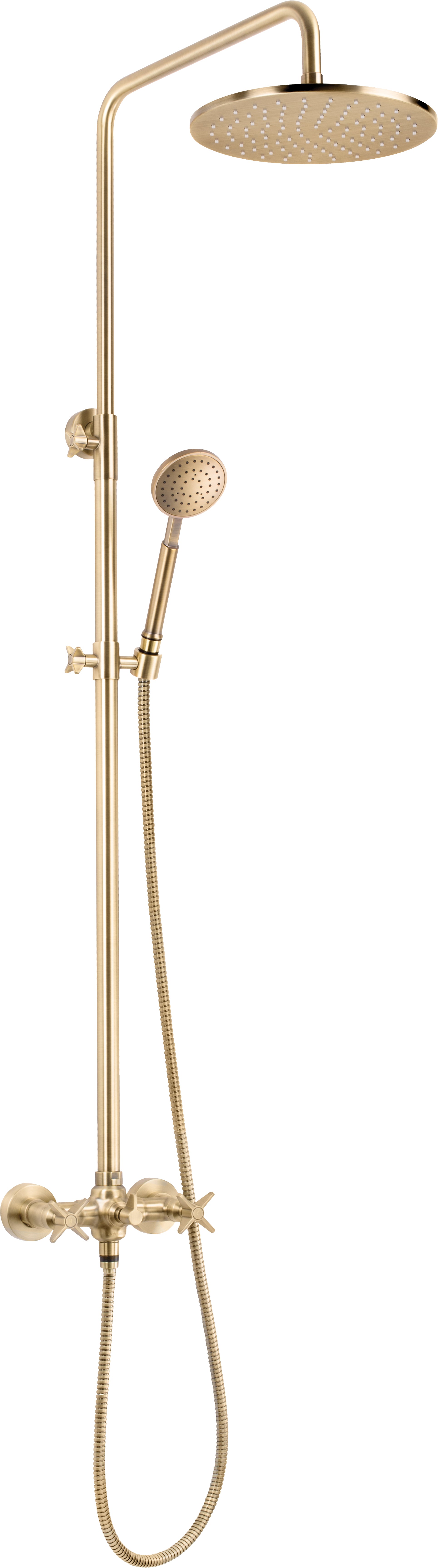 Shower column, with shower mixer