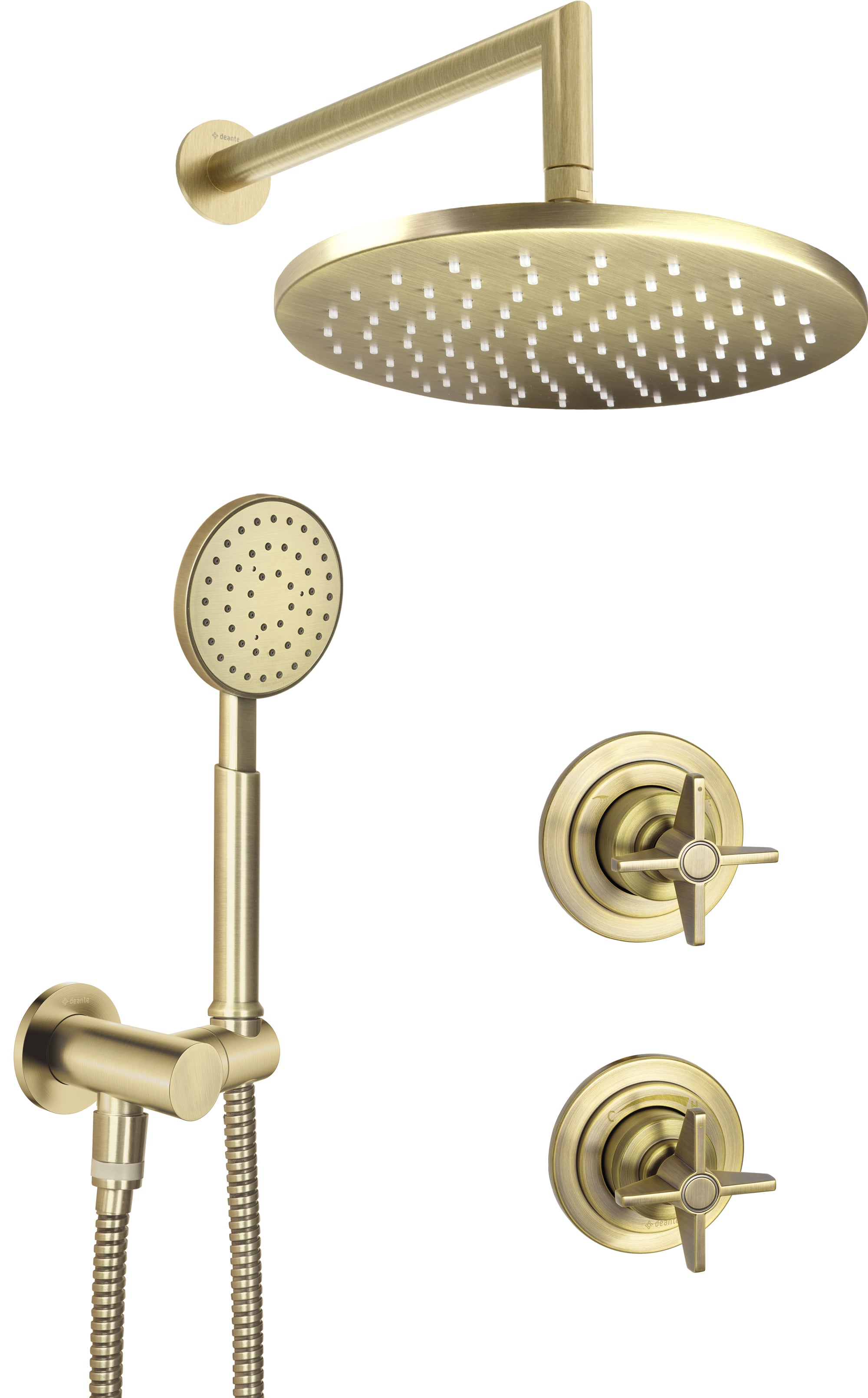 Concealed shower set