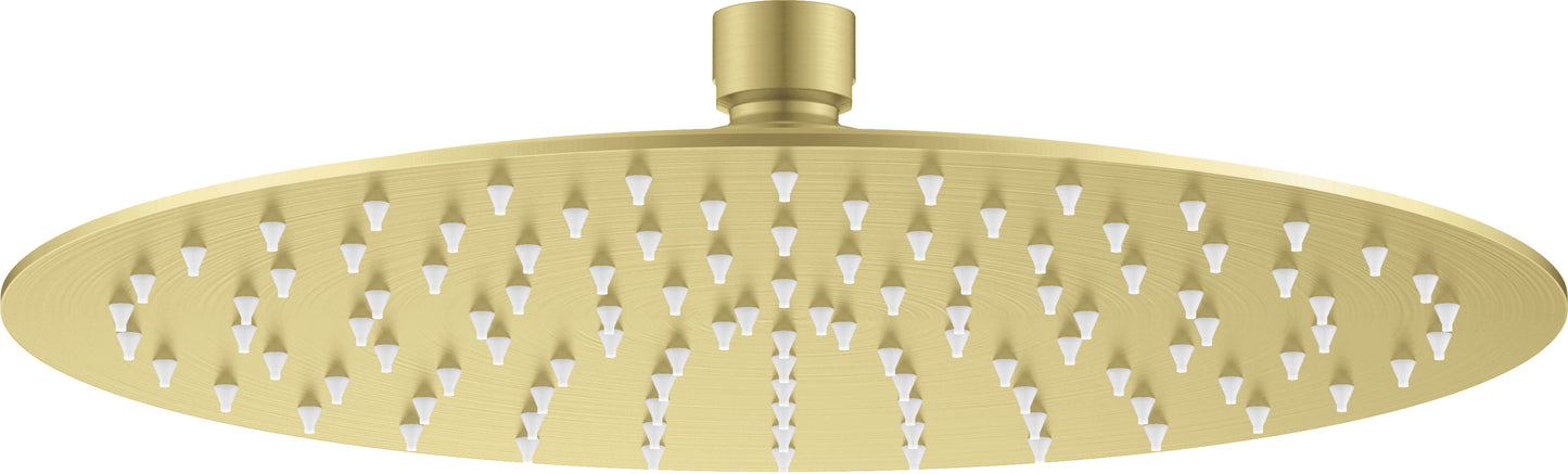 Shower head, steel - round