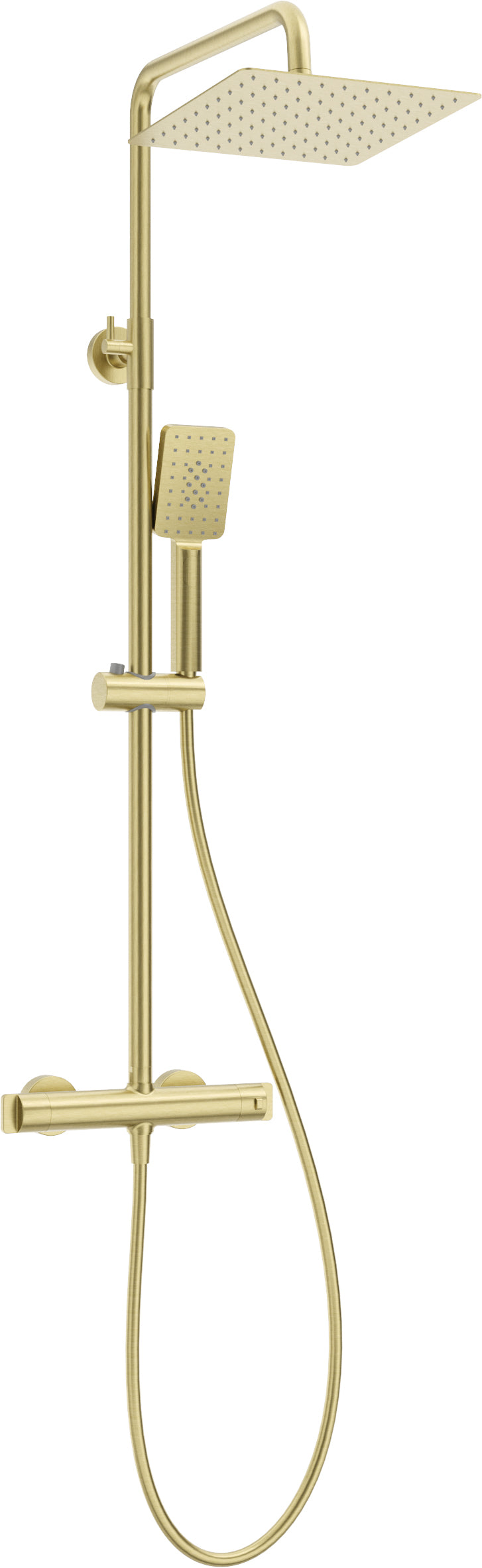 Shower column, with shower mixer, thermostatic