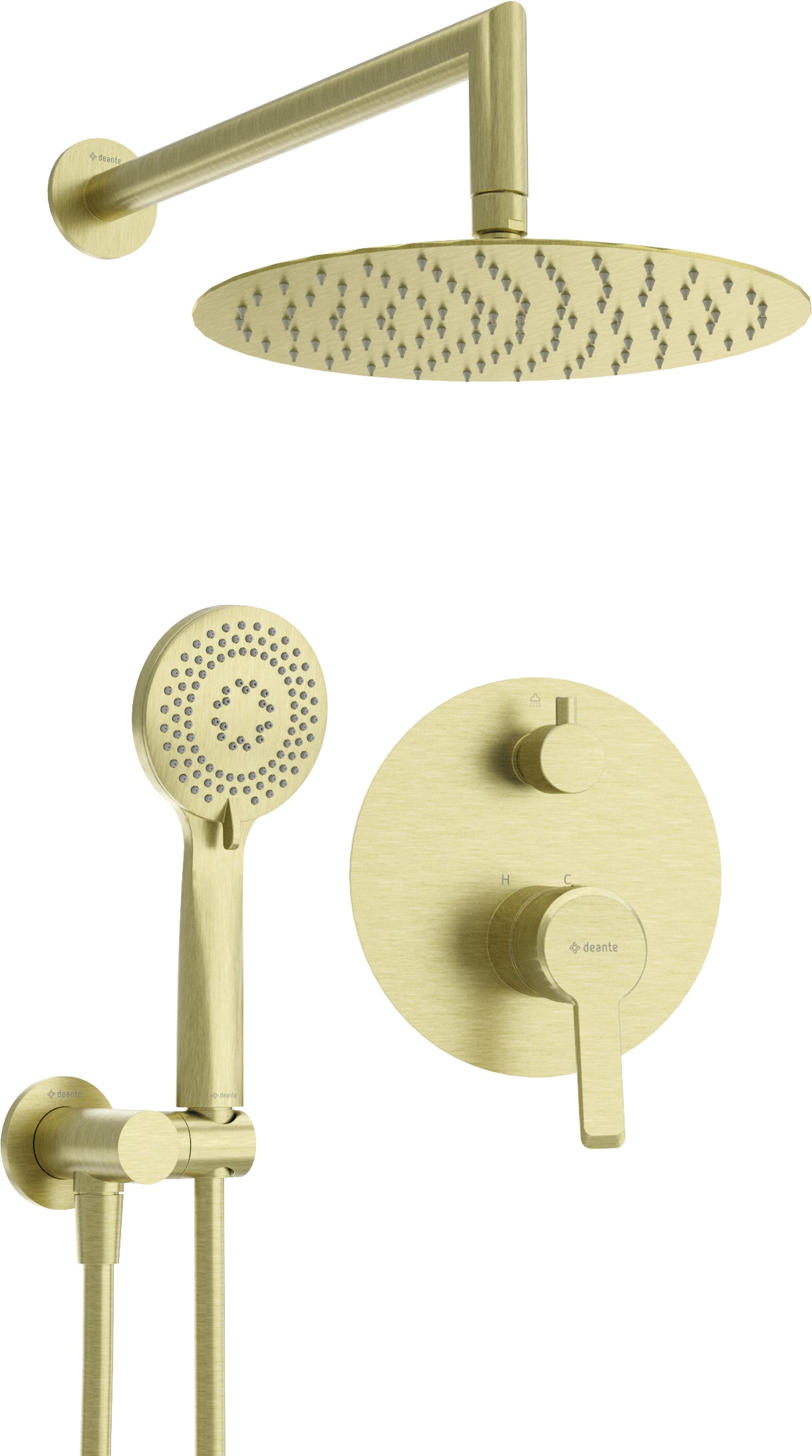 Concealed shower set