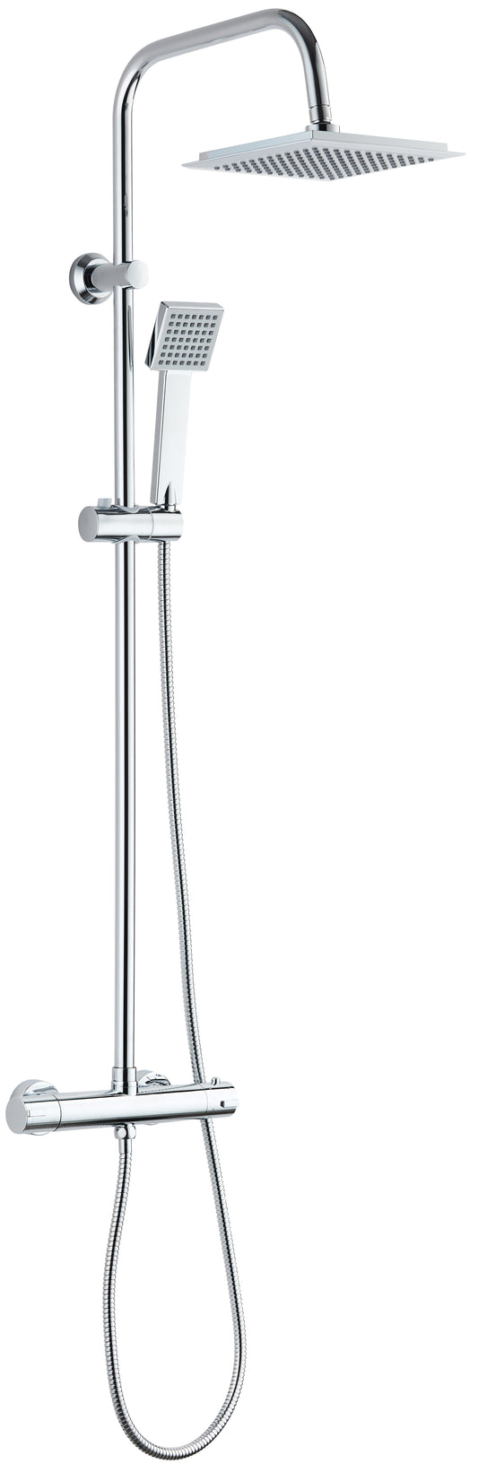 Shower column, with thermostatic mixer