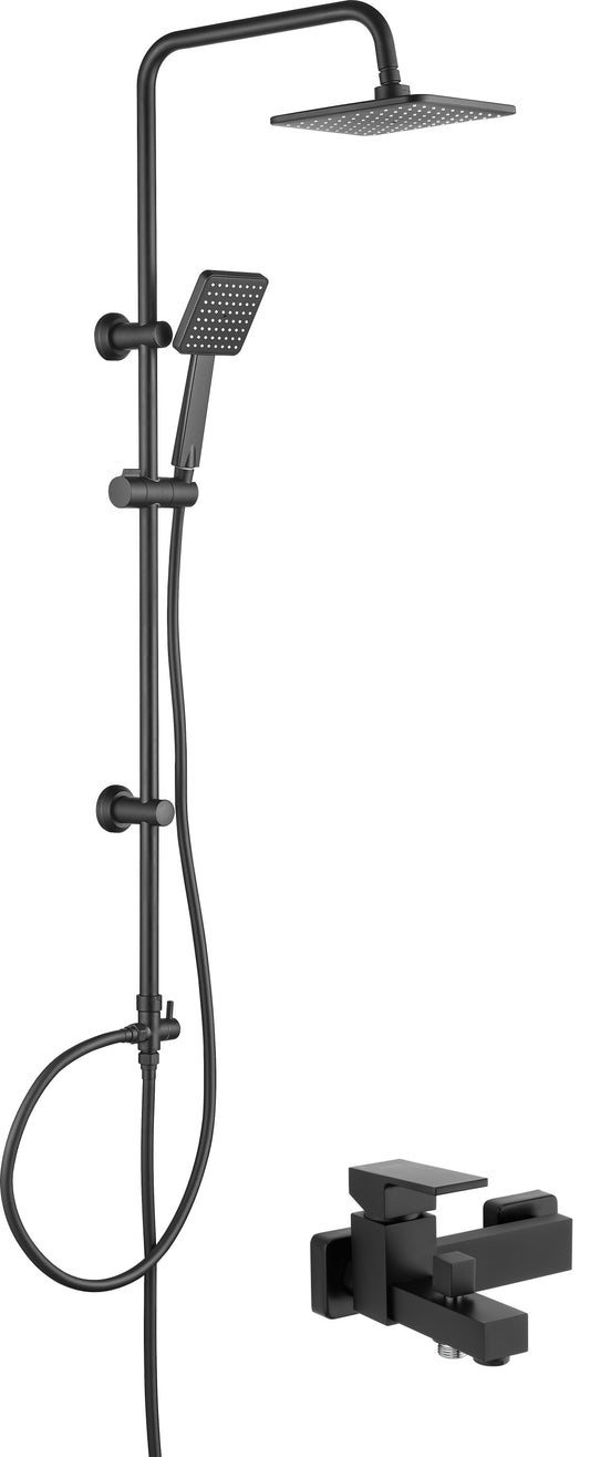 Shower column, with shower mixer