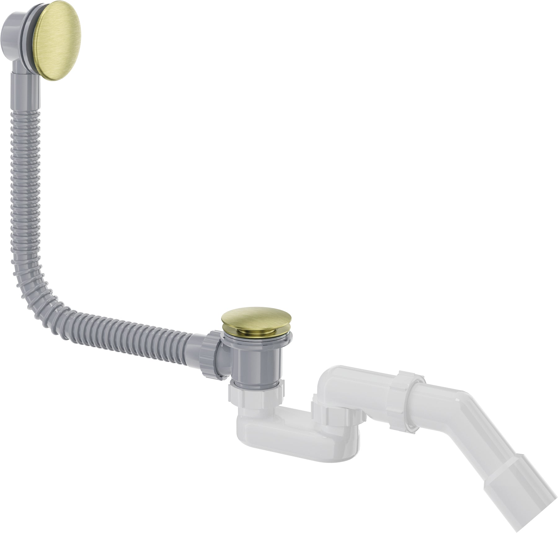 Bathtub waste kit, click-clack