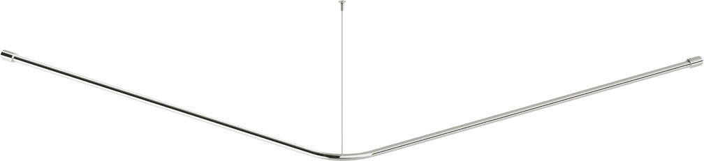 Shower curtain rail, steel