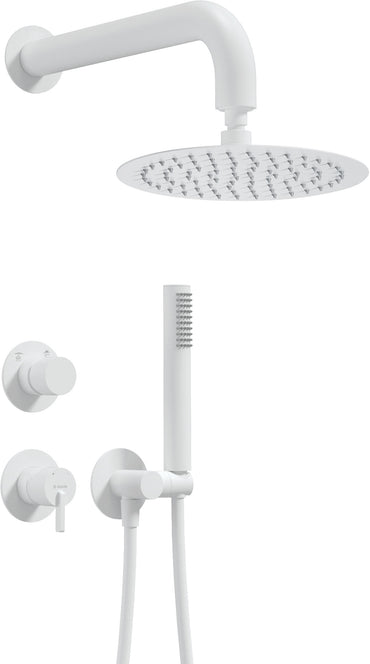 Concealed shower set, with a shower head