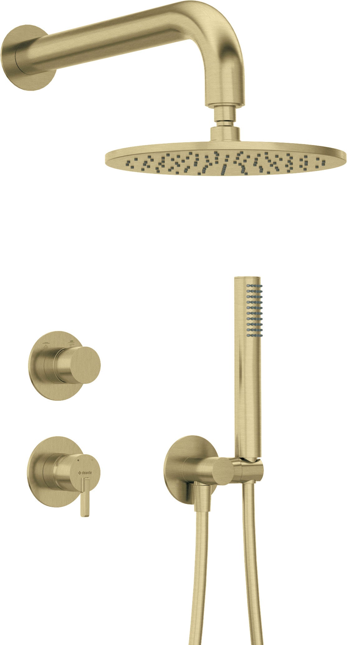 Concealed shower set, with a shower head