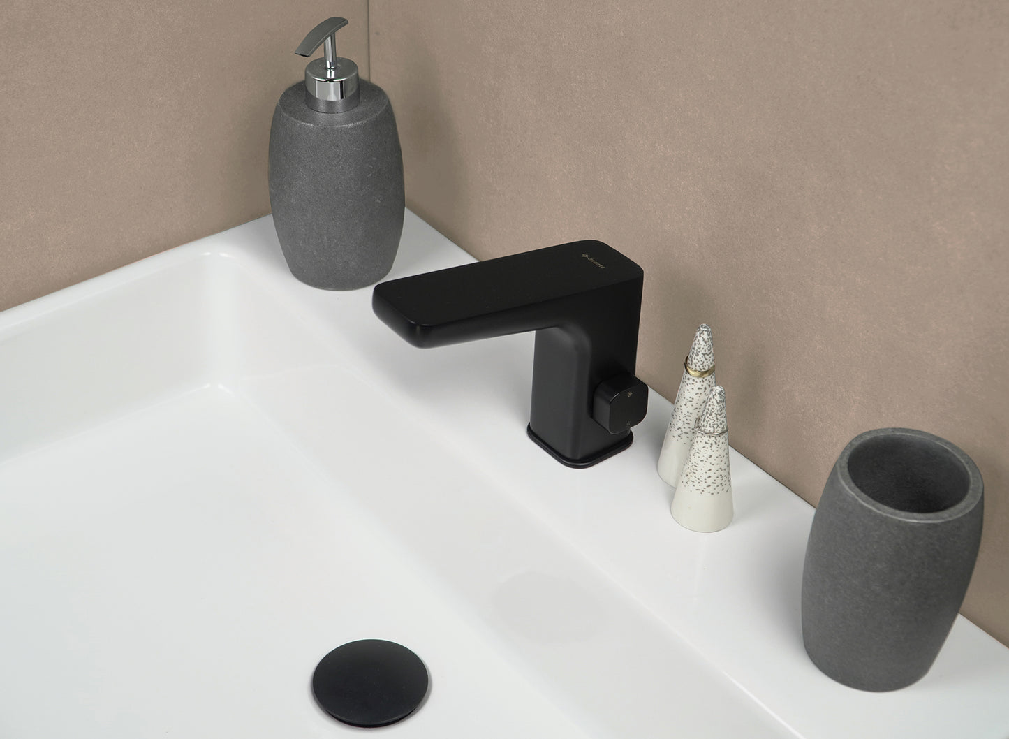 Washbasin tap, contactless, with temperature control - 4xAA