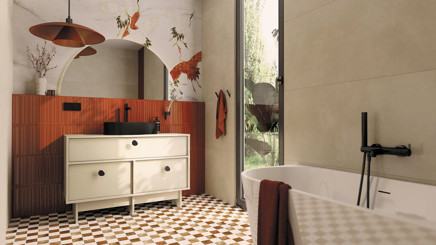 Acrylic bathtub, corner/free-standing, right - 160 cm