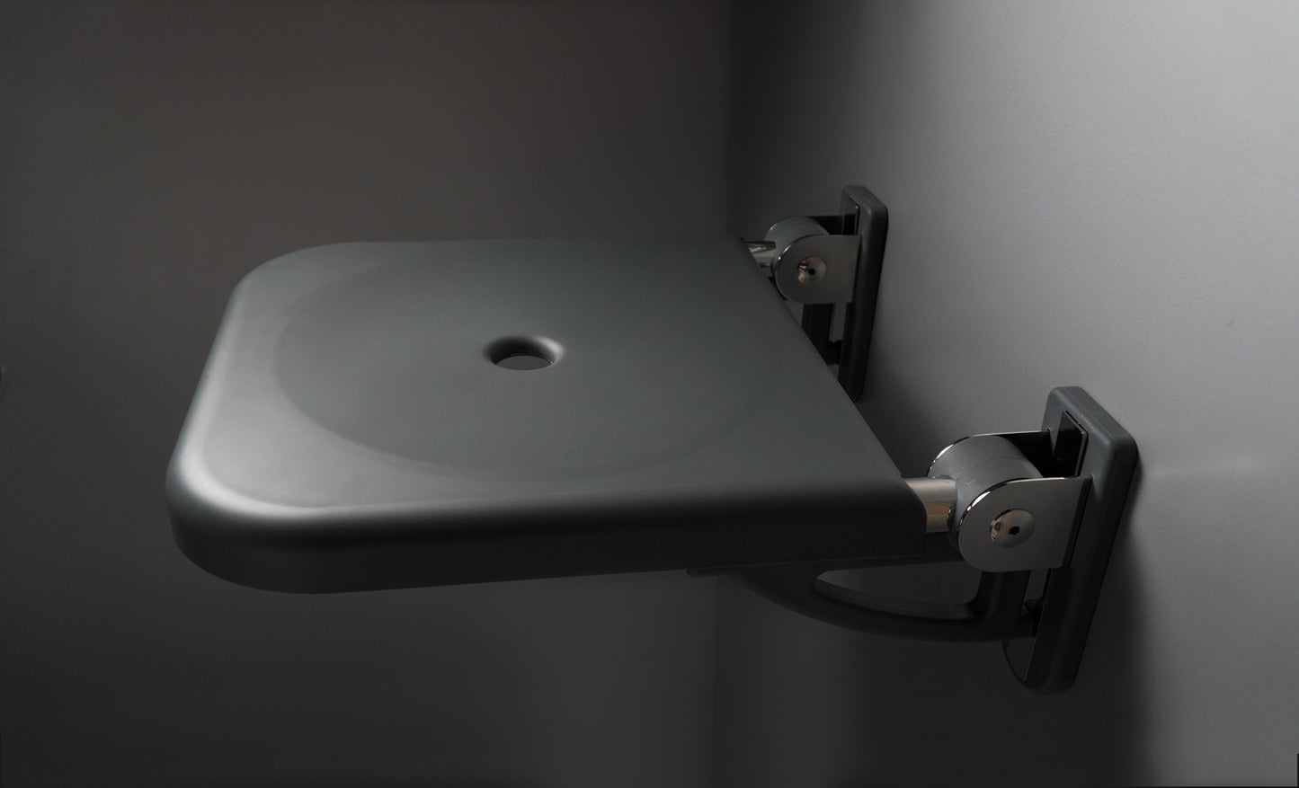 Wall-mounted seat, foldable