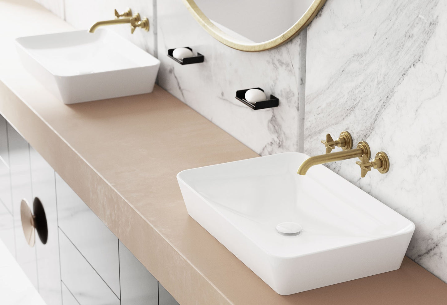 Plug for sink, or bidet, with metal sleeve - ceramic