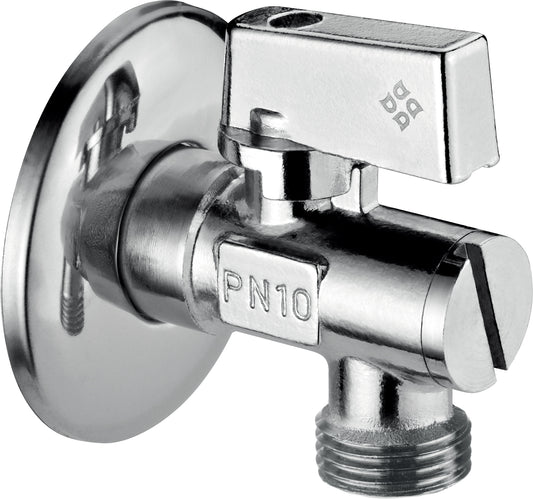 Angle valve, for connecting a toilet flush, 1/2" - 1/2"