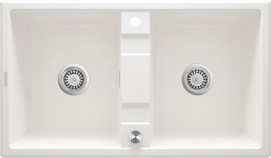 Granite sink, 2-bowl