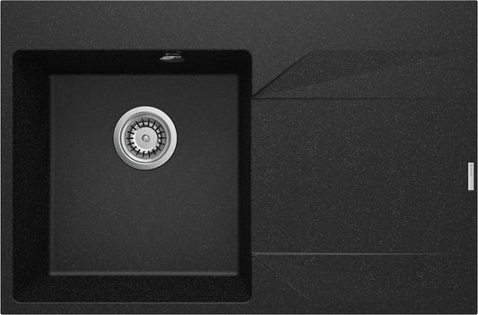 Granite sink, 1-bowl with drainer - right