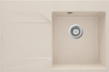 Granite sink, 1-bowl with drainer - left