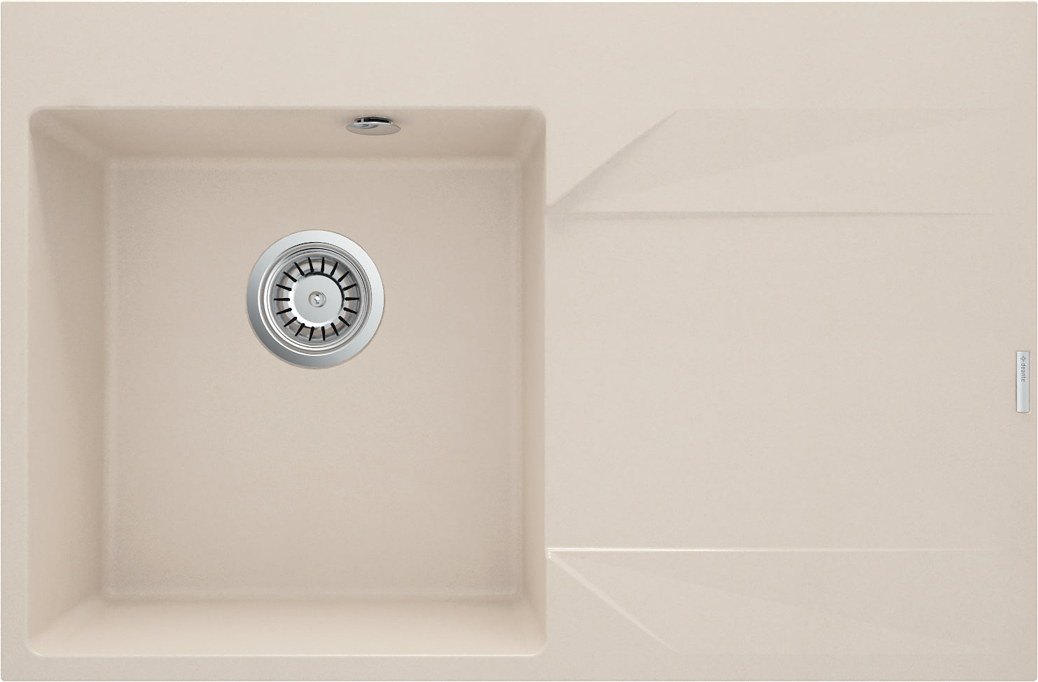 Granite sink, 1-bowl with drainer - right