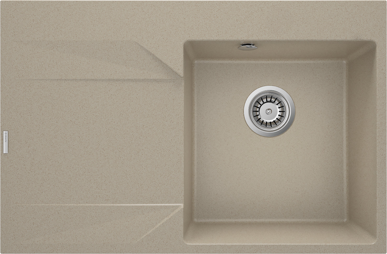 Granite sink, 1-bowl with drainer - left