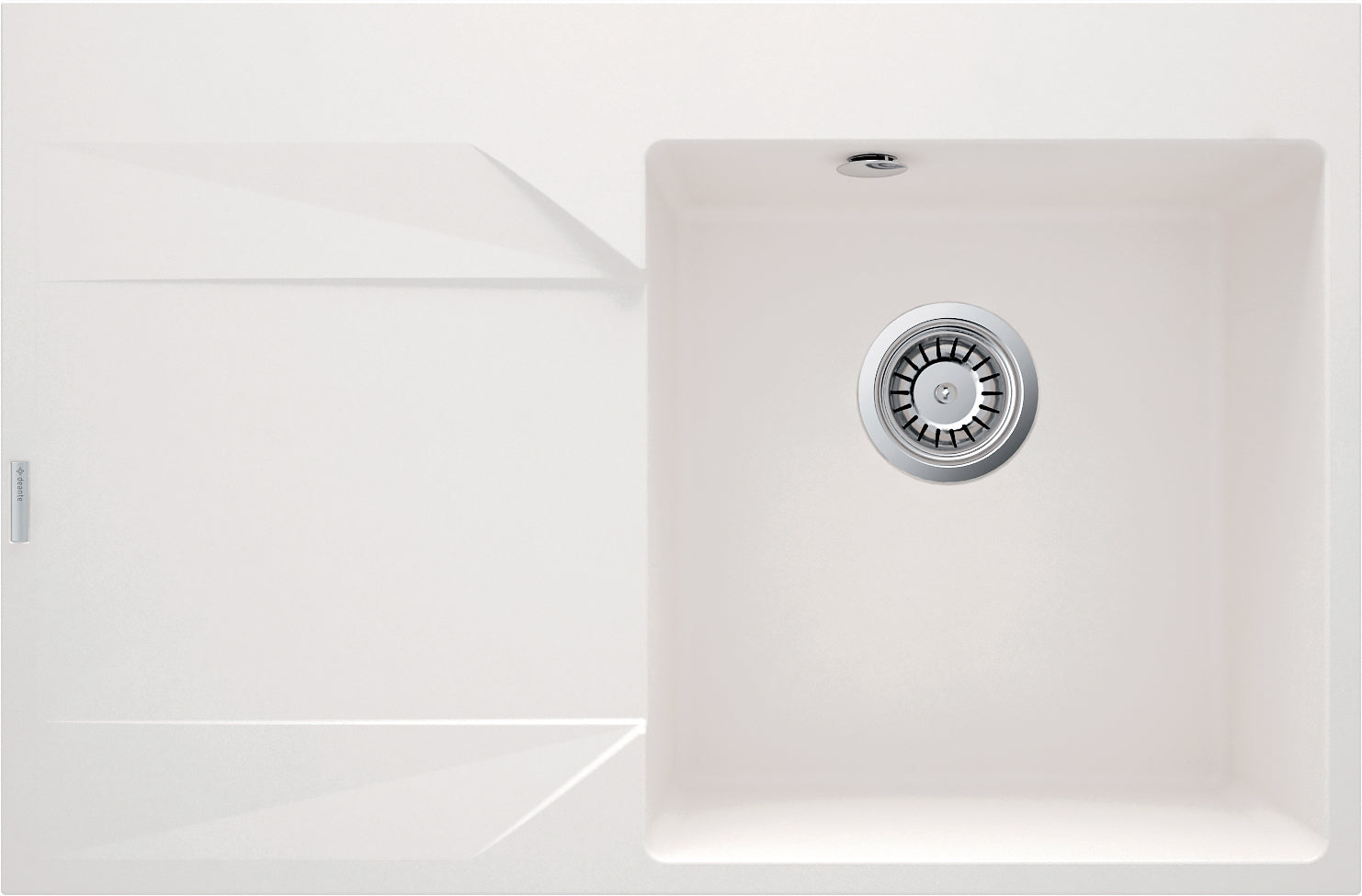 Granite sink, 1-bowl with drainer - left