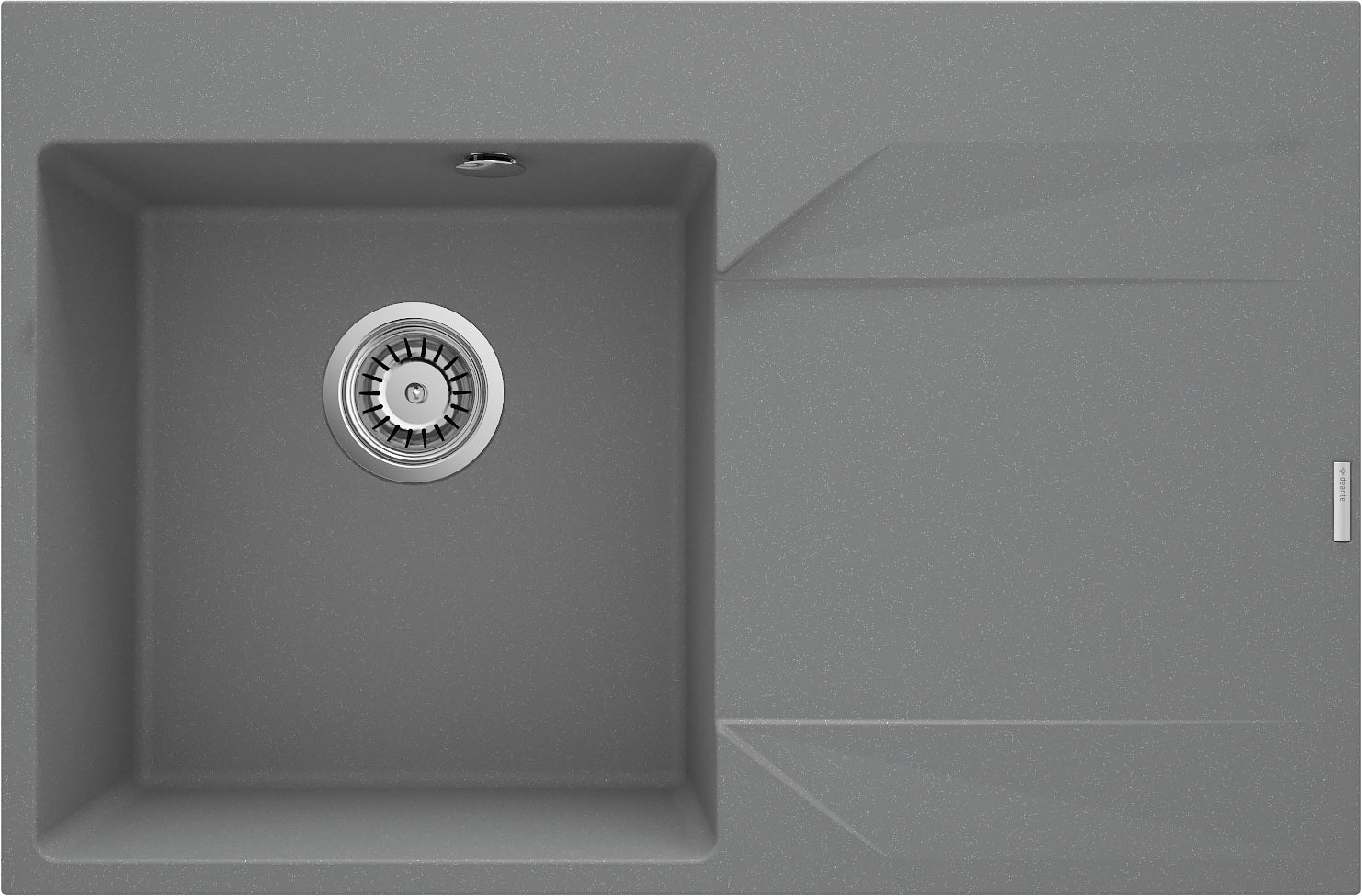 Granite sink, 1-bowl with drainer - right