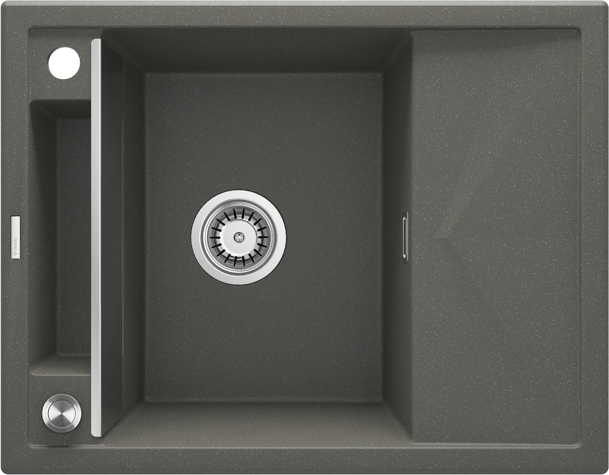 Magnetic granite sink, 1-bowl with drainer