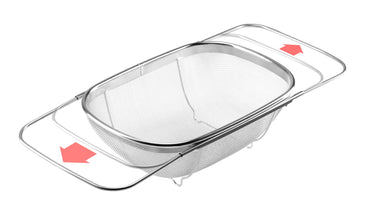 Steel basket, for draining vegetables and fruits