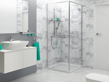 Marble Decorative PVC Waterproof Wall Cladding ideal for bathrooms, showers and wet rooms