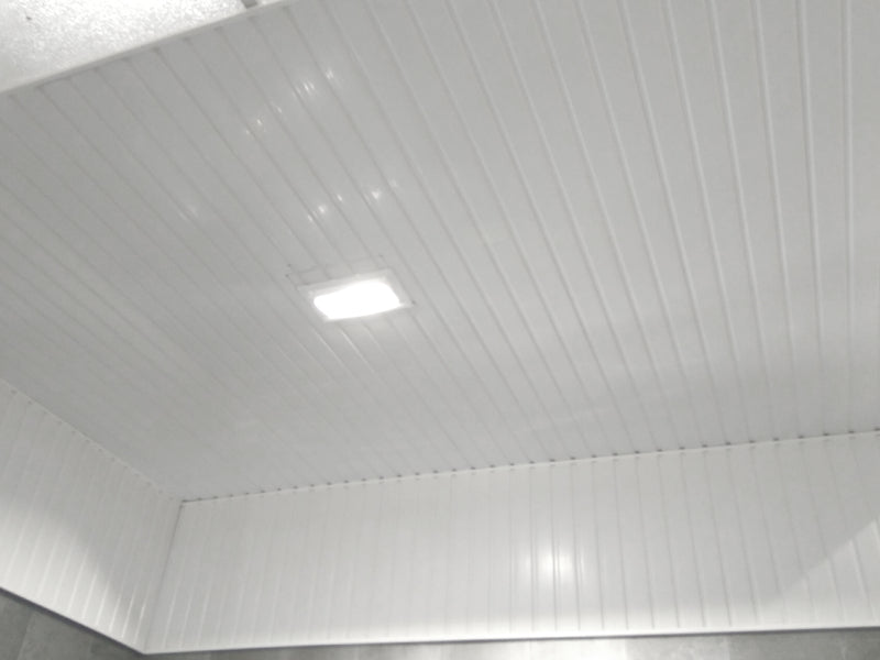 Ridged Ceiling White