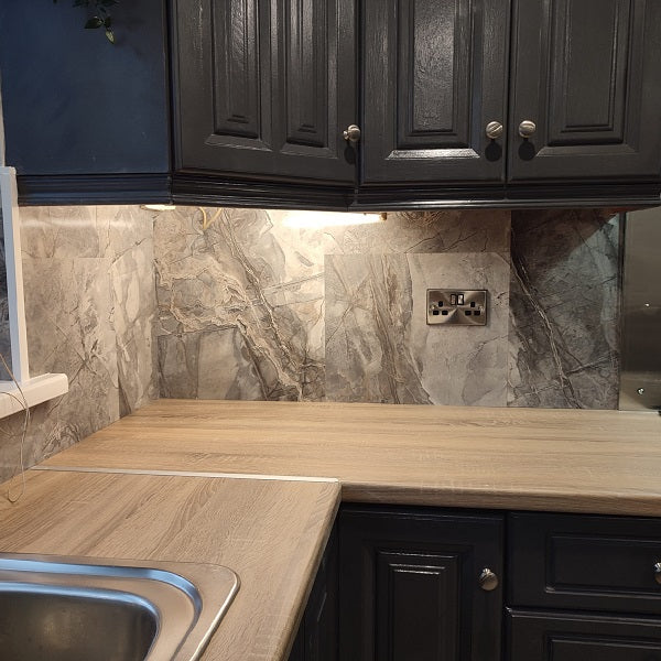 SPC - GREY MARLBE SKIN SOLID PVC WALL PANEL