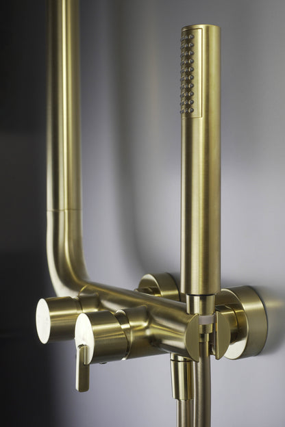 Shower column, with shower mixer