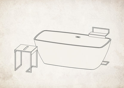 Stool - bathroom table