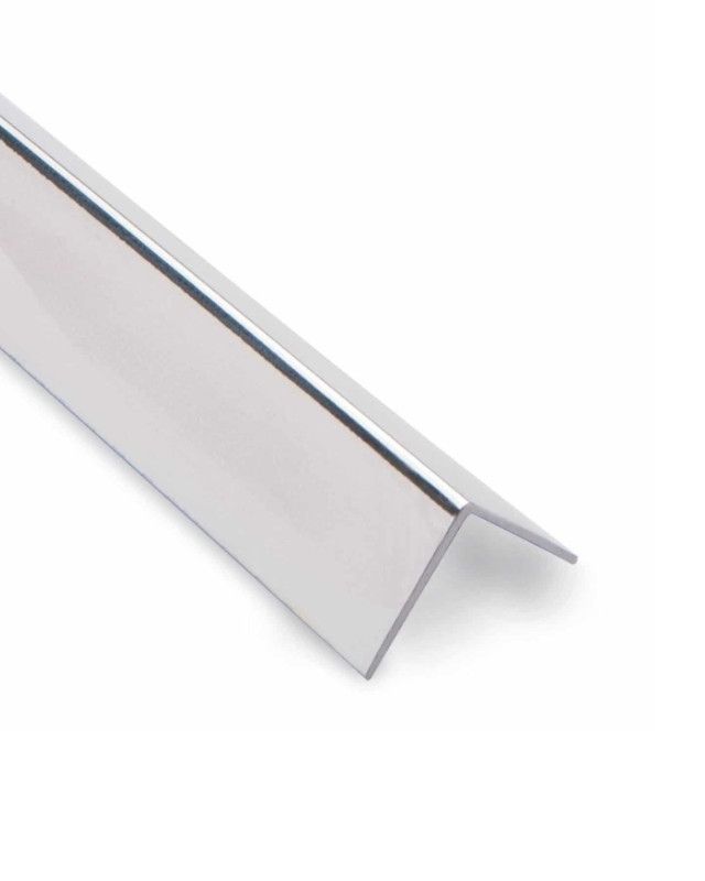 External PVC Chrome Angle 25mm x 25mm