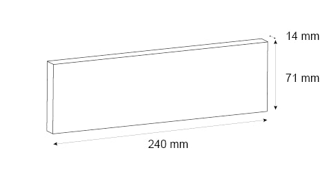 Tibetan Flame Standard & Corner Brick Slip
