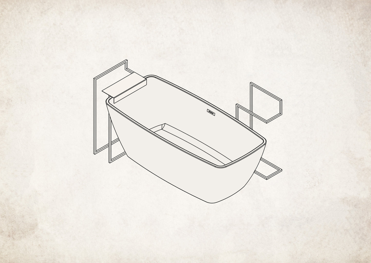 Floor-standing hanger, double