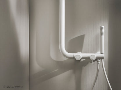 Shower column, with shower mixer