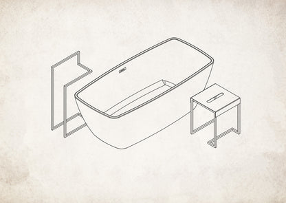 Stool - bathroom table