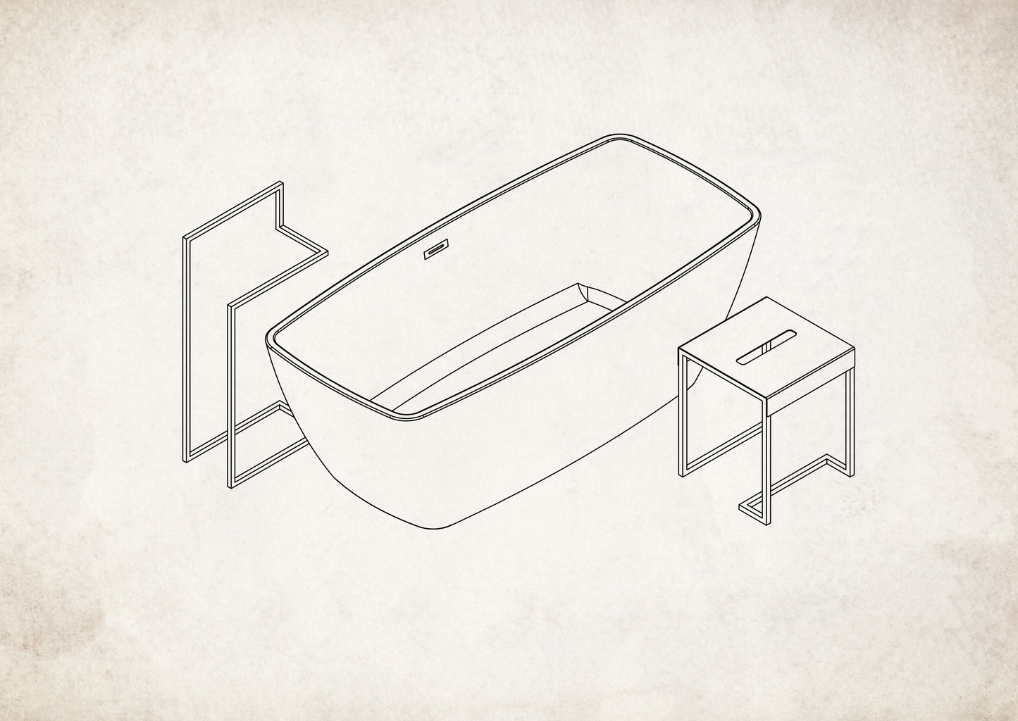 Floor-standing hanger, double