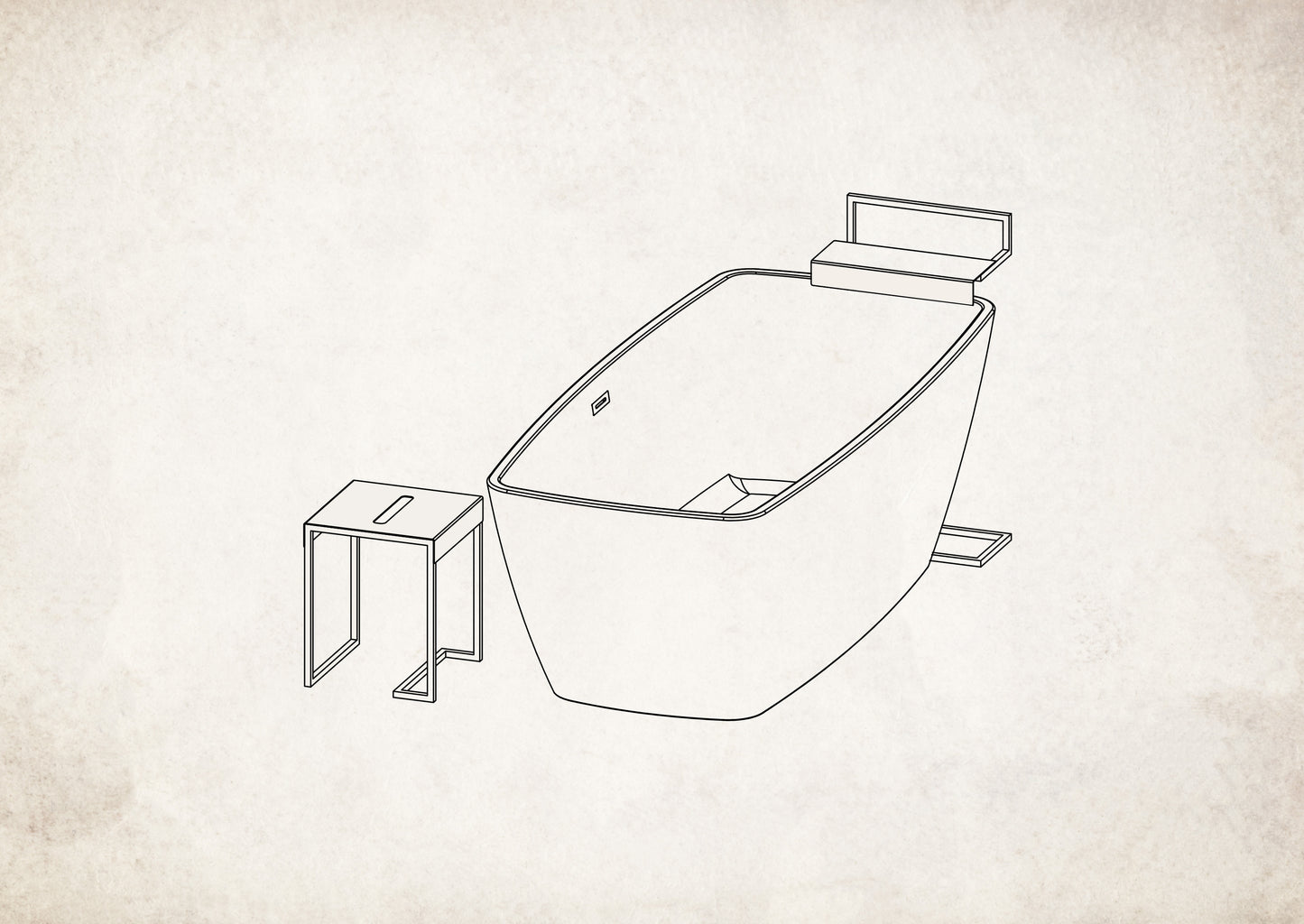 Floor-standing hanger, with shelf