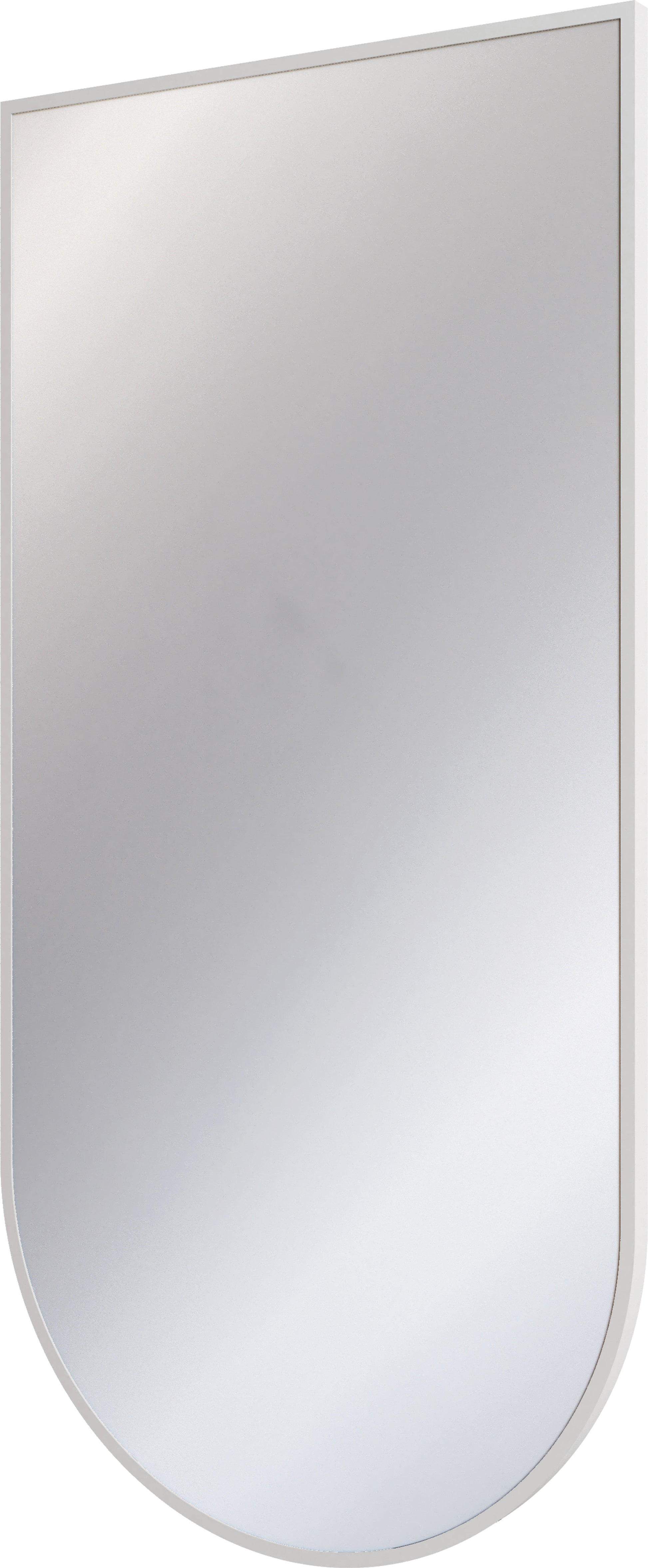 Mirror, hanging, in a frame