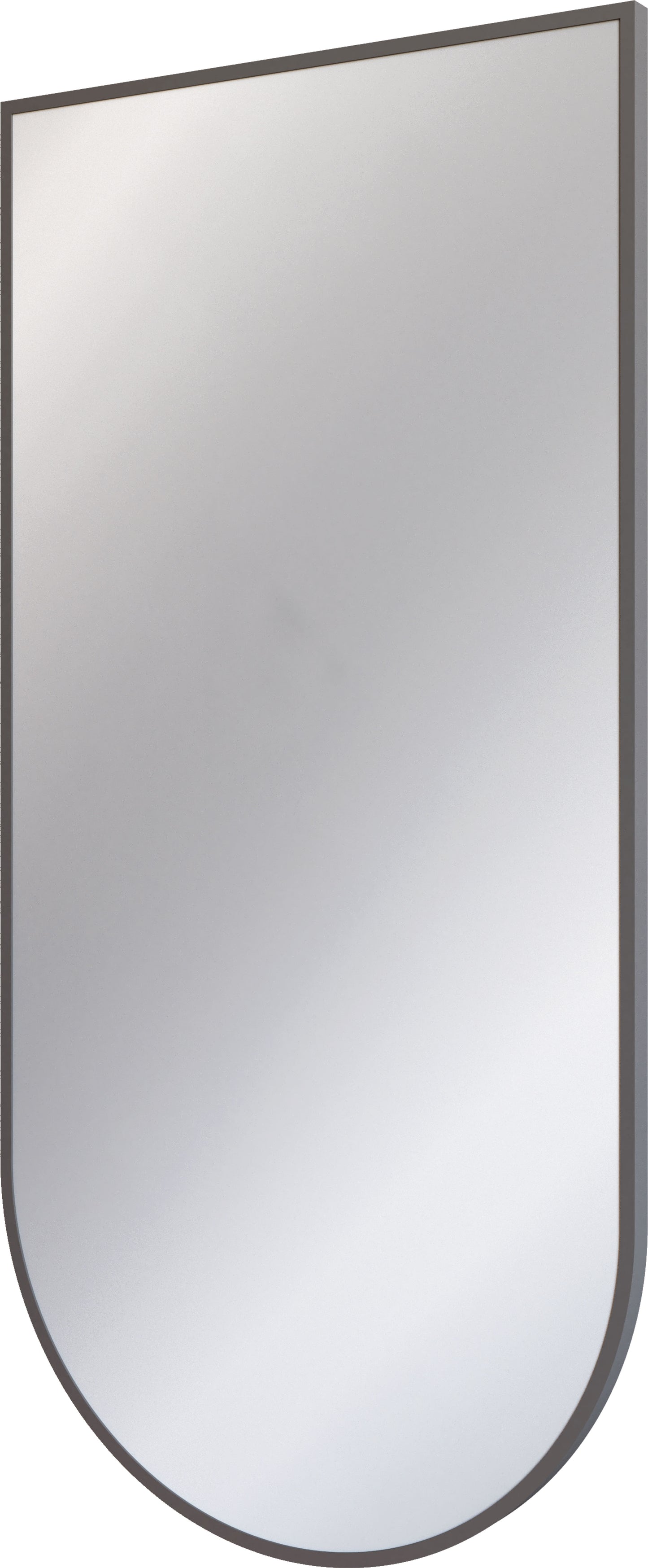 Mirror, hanging, in a frame