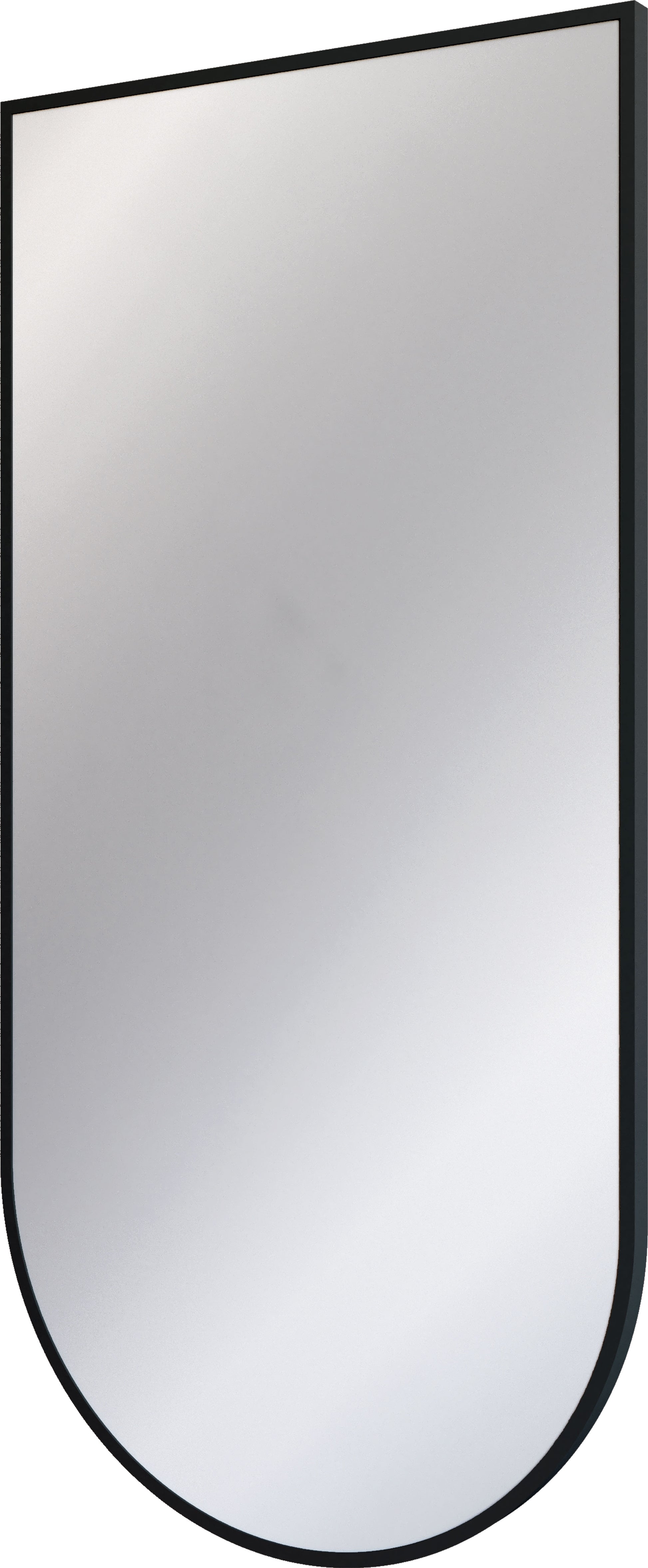 Mirror, hanging, in a frame