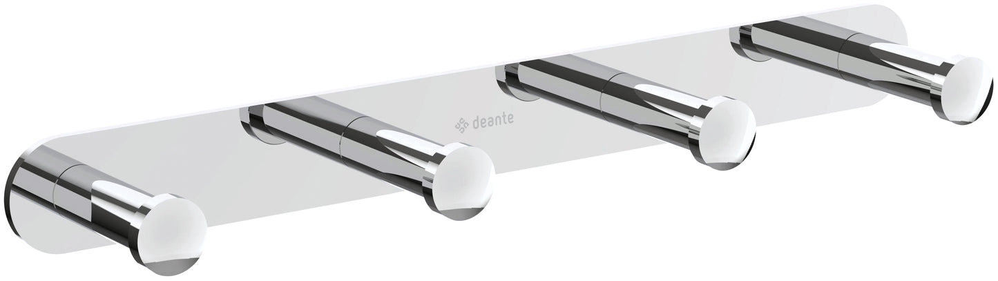 Hook, quadruple - on a mounting plate