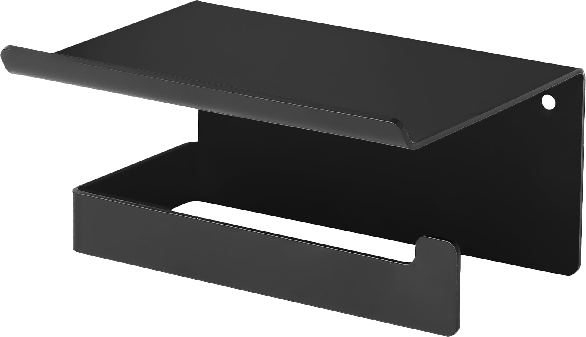 Toilet paper holder, wall-mounted - with shelf