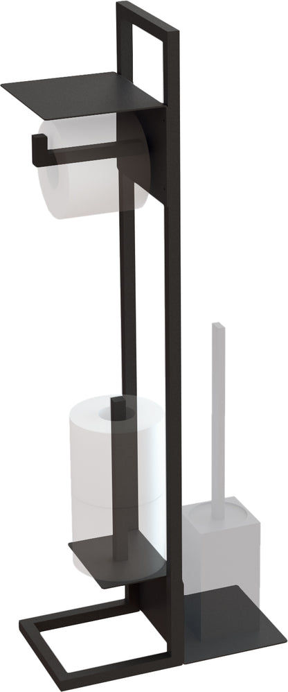 Toilet paper stand, with shelf
