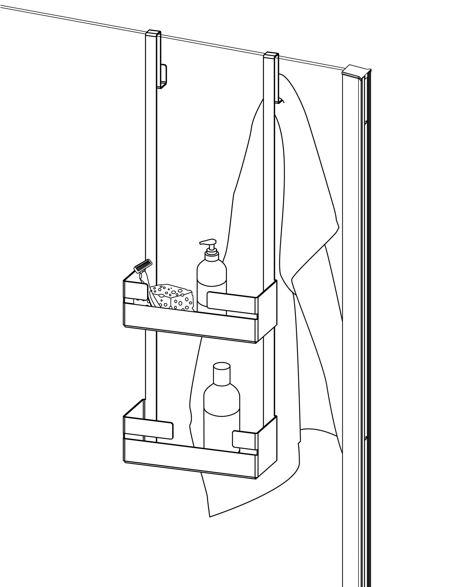 Shelf, hung on the cabin