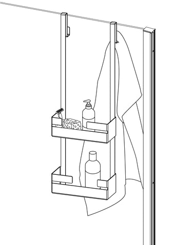 Shelf, hung on the cabin