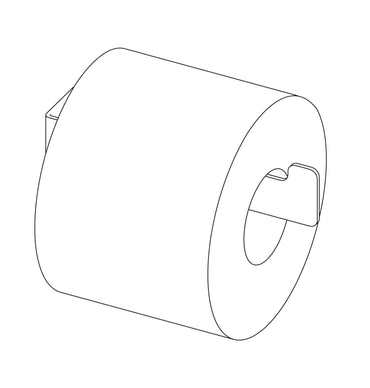 Toilet paper holder, wall-mounted