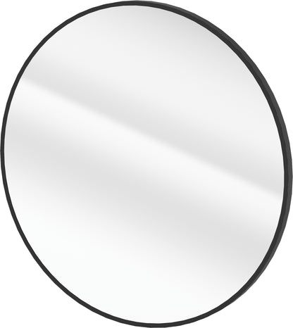 Mirror, hanging, in a frame - round